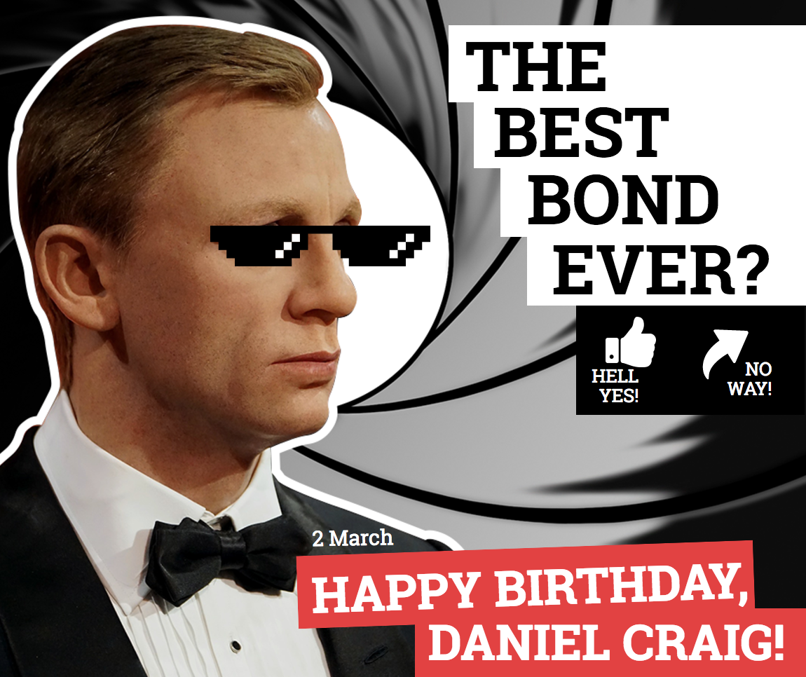 Daniel Craig birthday image