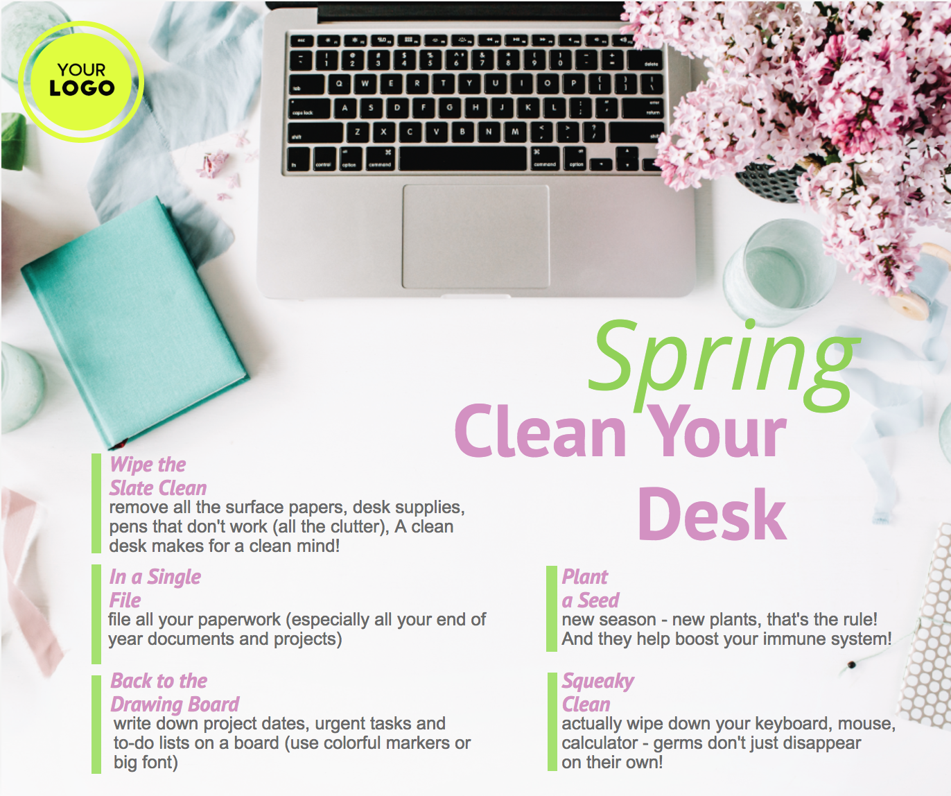 spring clean your desk img