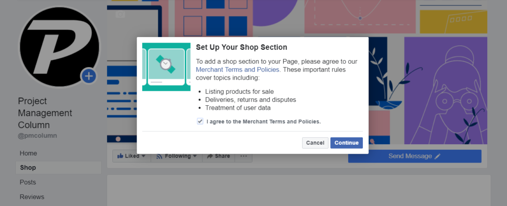 Facebook shop policy