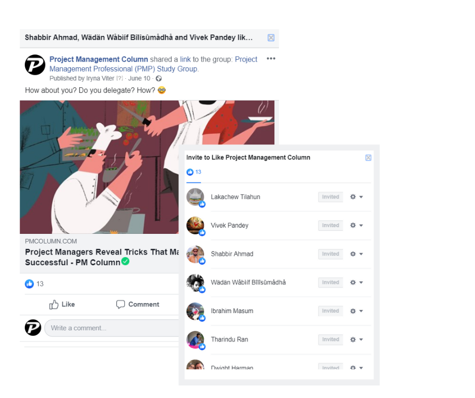 how to invite people to like your page on Facebook