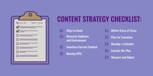 Develop a content strategy