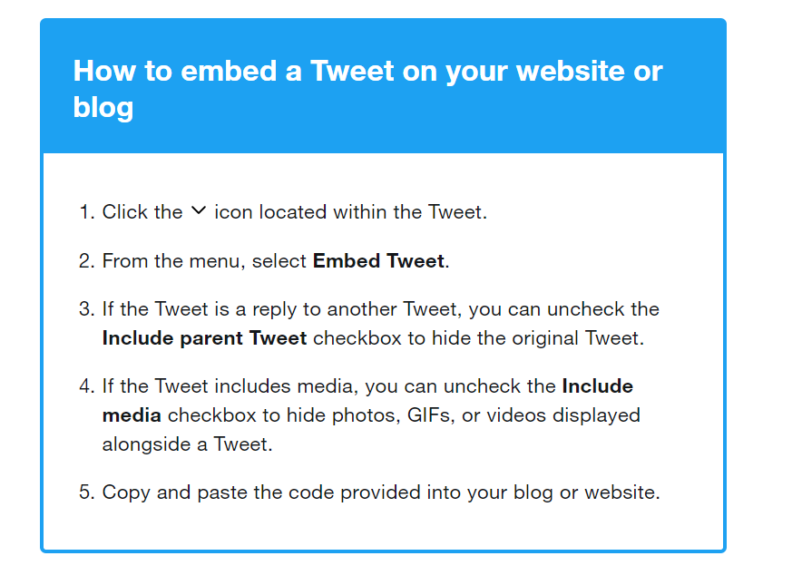 gain twitter followers by embedding tweets on your blog