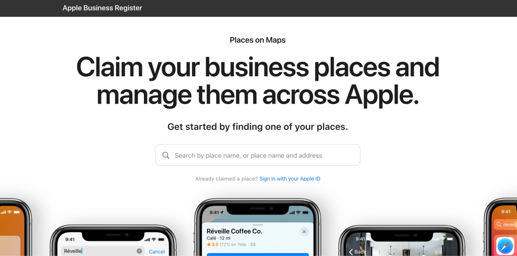 Apple Maps claim business