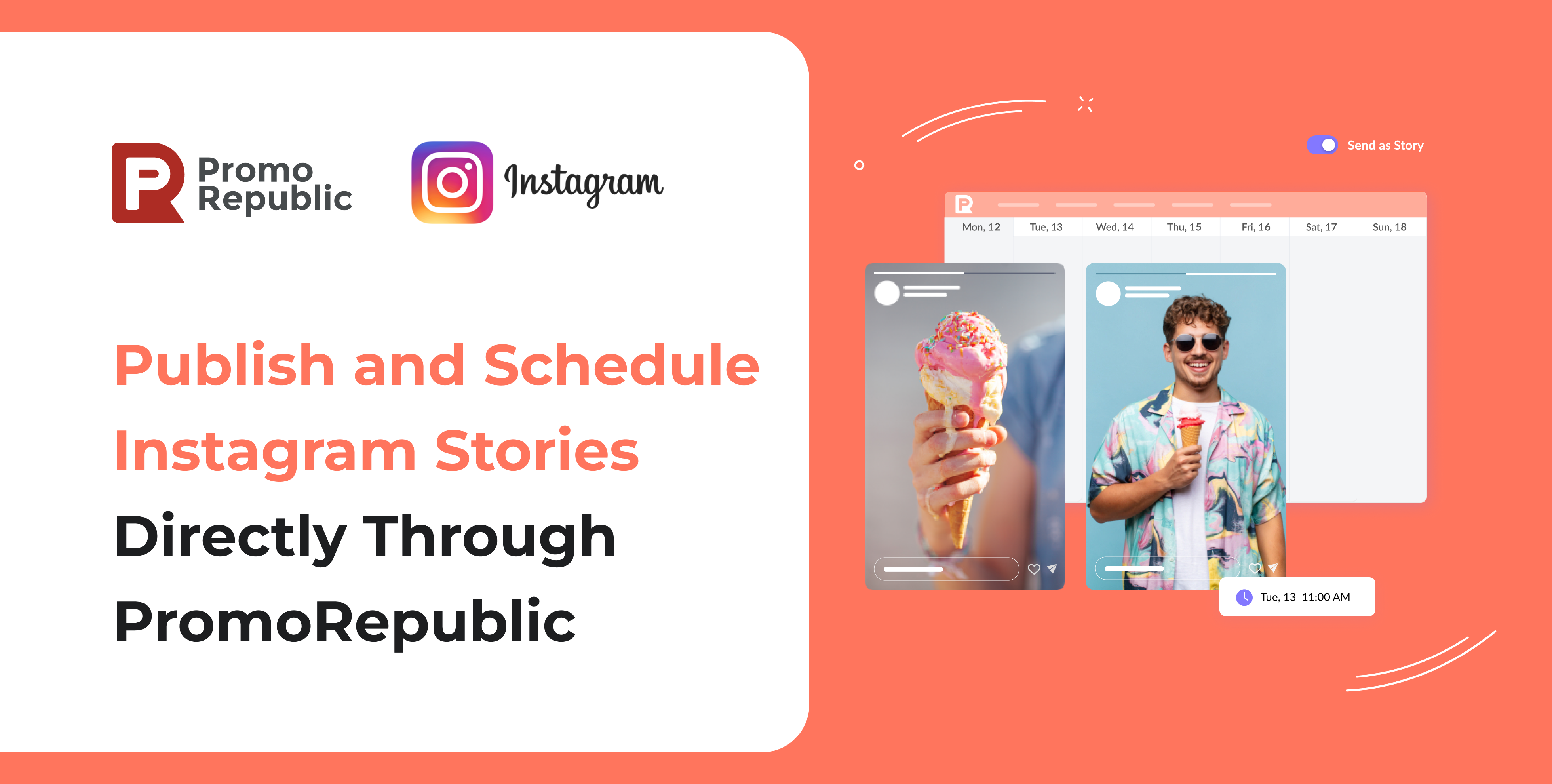 Schedule instagram stories